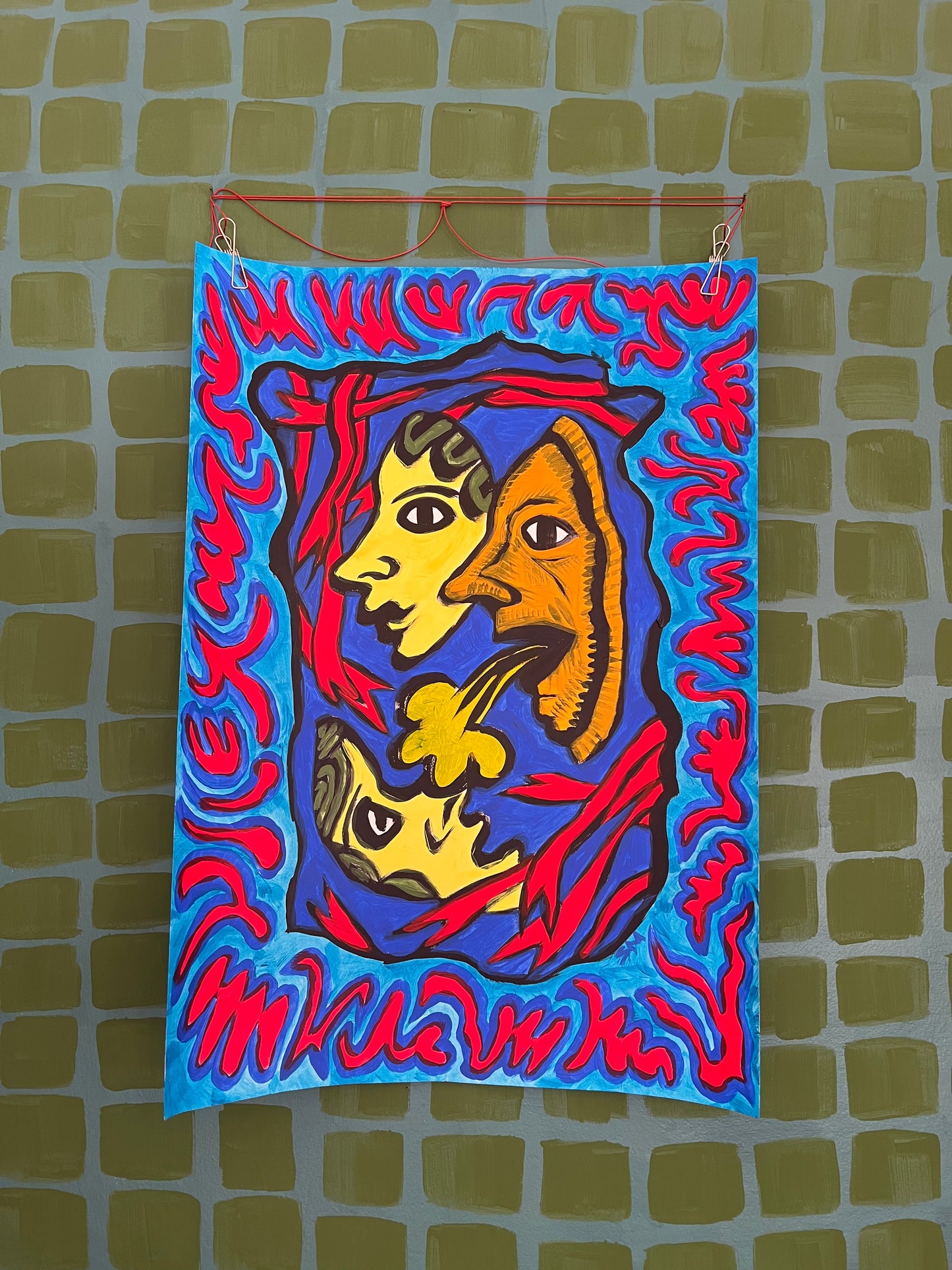 Acrylic on Paper | Original Hand-Painted A2 Poster